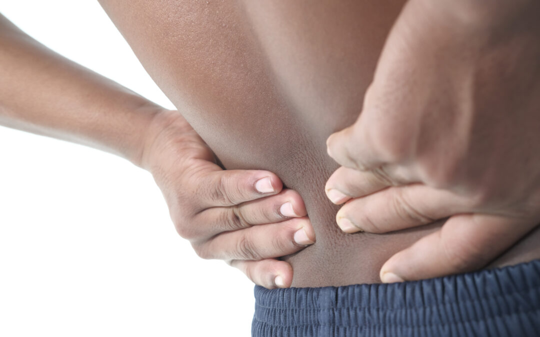 What 5 physical therapy treatments can improve the symptoms of lower back muscle strain?